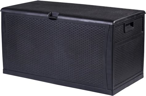 black metal box buy|waterproof outside storage black.